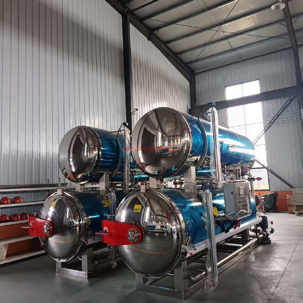 全自动肉制品高温灭菌锅豆制品卤肉罐头饮料杀菌锅板栗糍粑年糕杀菌釜源头厂家 支持定制